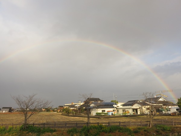 虹がすごかった